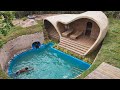 249day build a private tunnel house with private swimming pools