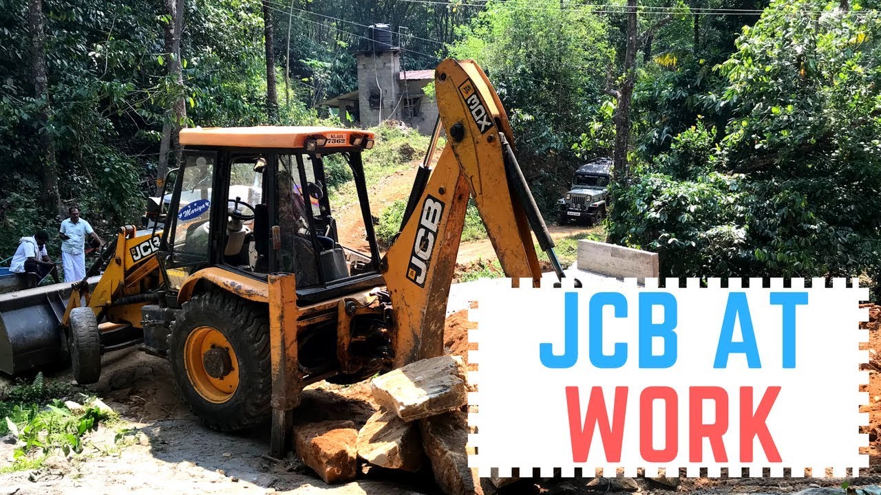 JCB at Work Video - JCB Makes Road by Removing Rocks