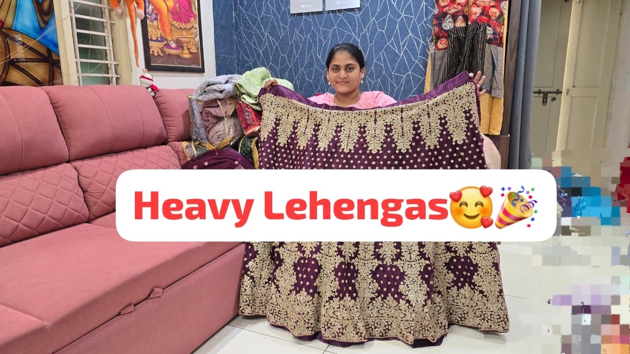 🔴Live, Heavy Lehenga's Order 7396265306