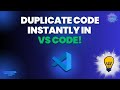Duplicate Code Instantly in VS Code! | Duplicate Code with shortcut key | DevPilot Studio