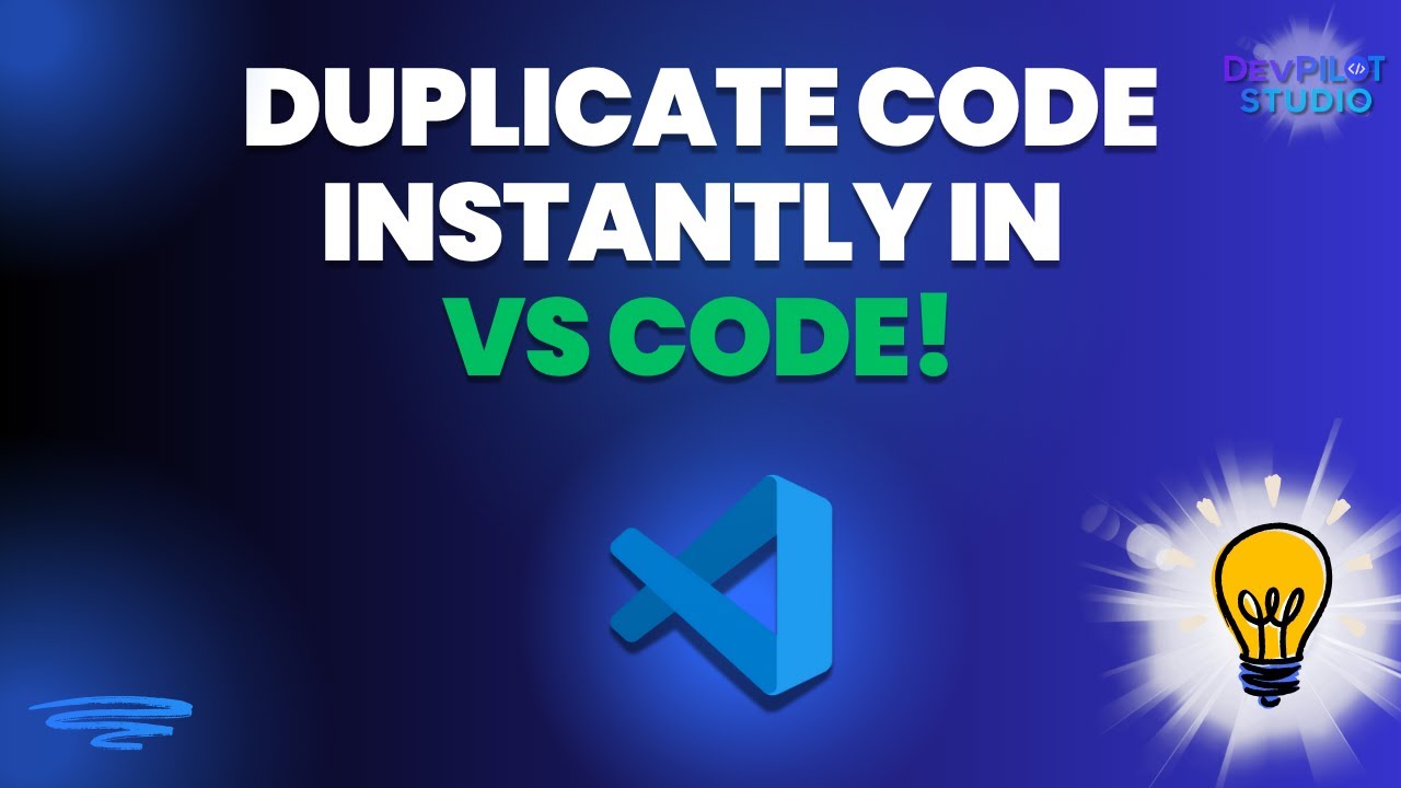 Duplicate Code Instantly in VS Code! | Duplicate Code with shortcut key ...