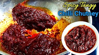 CHILLI CHUTNEY FOR RICE, IDLI DOSA, ETC. | MILAGAI THOKKU | RED CHUTNEY RECIPE | CHUTNEY RECIPES