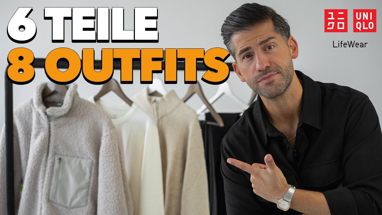 6 Kleidungsstücke, 8 Looks | Herbst Outfits für Männer