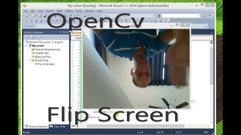 Flip image or video using  openCv