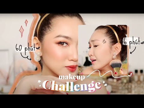 Makeup Challenge: Sự khác biệt giữa trang điểm 60 phút vs 6 phút ? | Chloe Nguyen