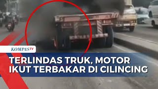 Download Lagu Detik-Detik Motor Terlindas Truk di Cilincing Picu Kebakaran di Jalan Raya Cilincing | BERUT MP3