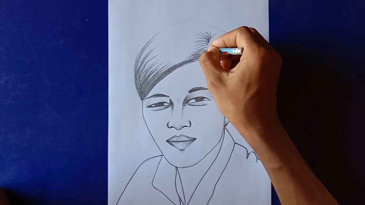 LOUY9 NEWS-Boy Face Pencil sketch // How to Draw a Boy step By step ...
