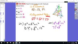 Honors Geometry BC Nov 24th - Unit 5 Day 3 - Medians