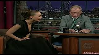 David Letterman Oops Nipple Slip Natalie Portman On Le