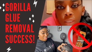 UPDATE!!! We figured out how to remove GORILLA GLUE FROM HAIR!