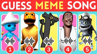 Guess Meme Song 🎵🎤🎶| Toothless Dance, Skibidi Toilet, Crazy Frog, Smurf Cat