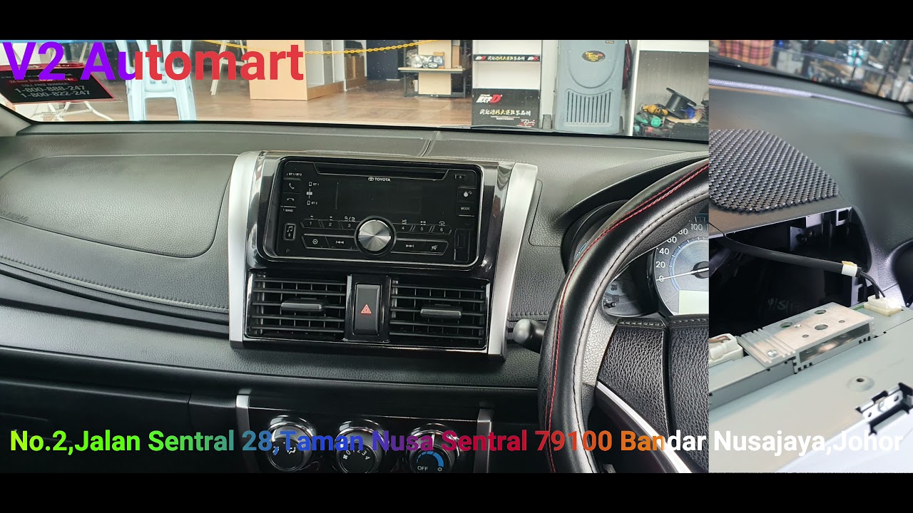 Toyota Vios 2018 Change Android Player & Back Camera. - YouTube
