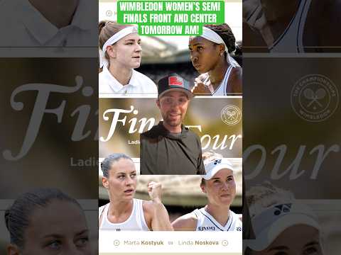 WHO WINS!? WIMBLEDON WOMEN’S SEMI FINALS TIME! #cocogauff #wimbledon #tennis #muchova #noskova