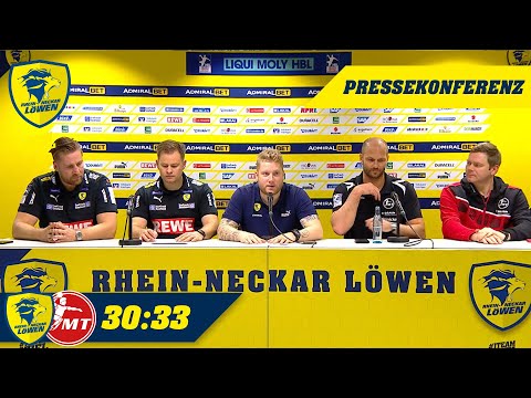 Rhein-Neckar Löwen vs. MT Melsungen 30:33 - die Pressekonferenz