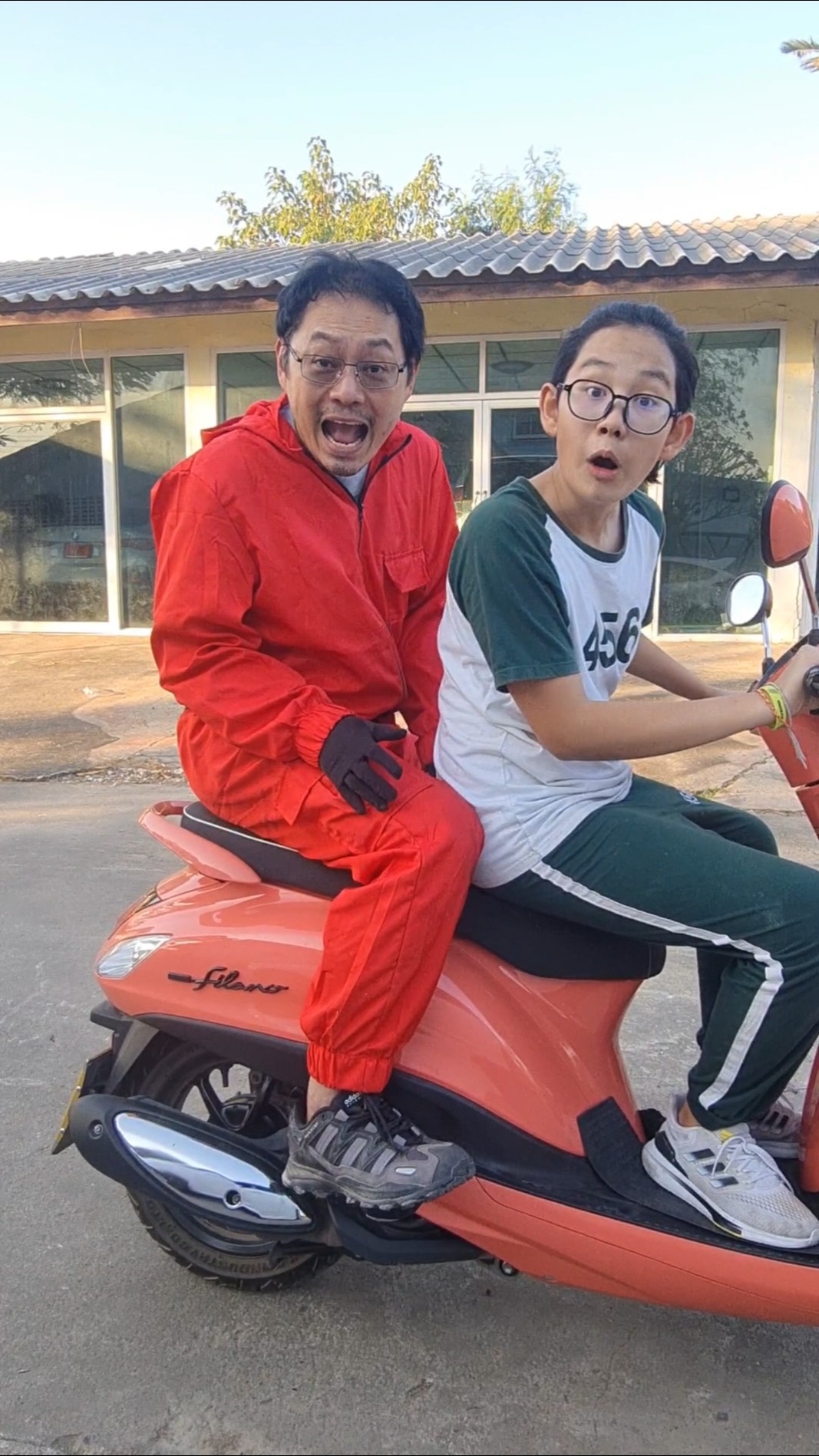 Funny Duo‼️ and Their Motorcycle?? | JJaiPan #Shorts