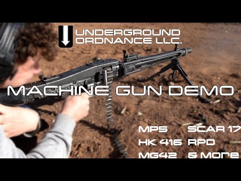 Underground Ordnance Full Auto Shoot - SCAR 17, MG42, RPD, HK 416, MP5 & More
