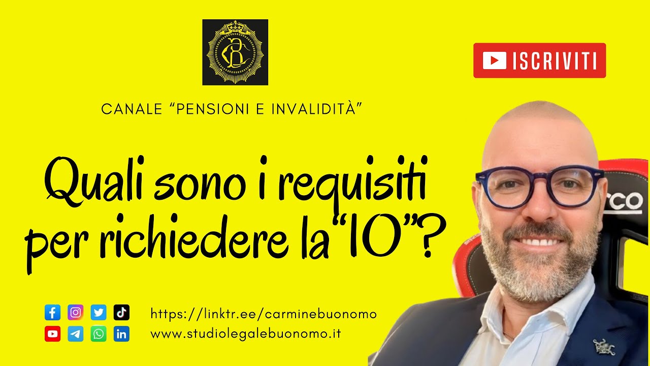 Quali sono i requisiti per richiedere l’invalidità ordinaria (“IO”)?