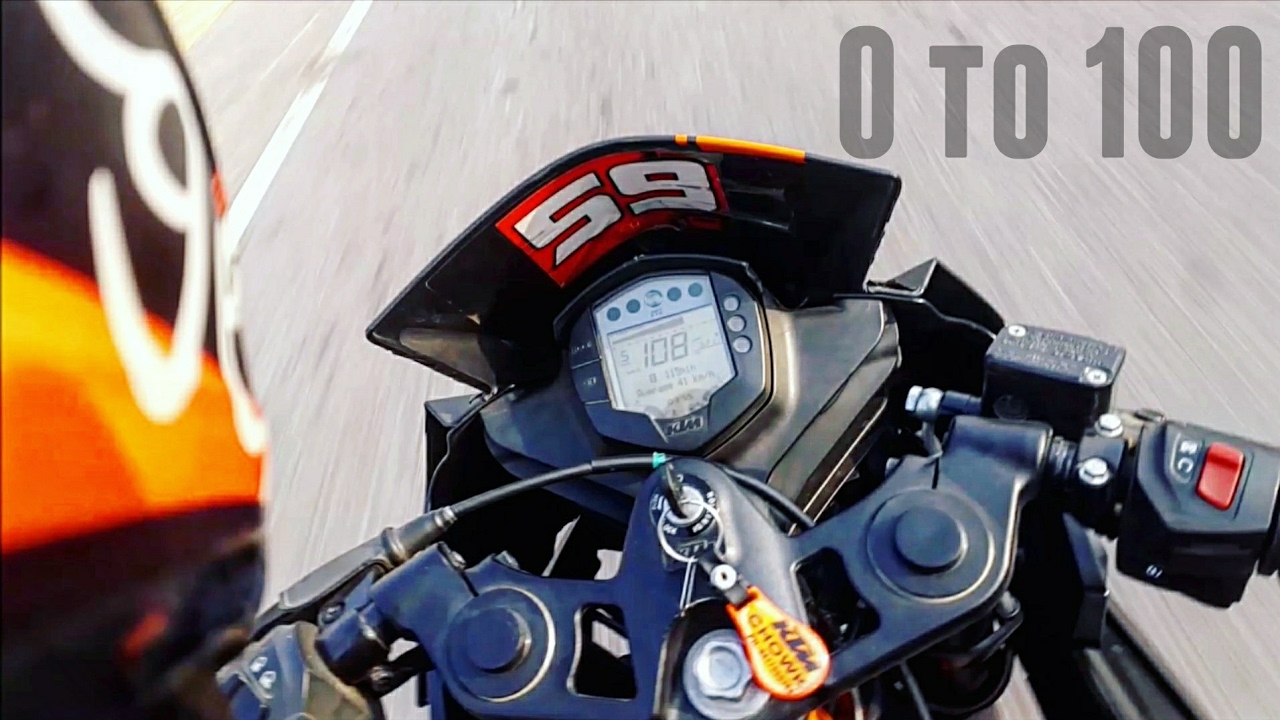 KTM RC200 0 to 100