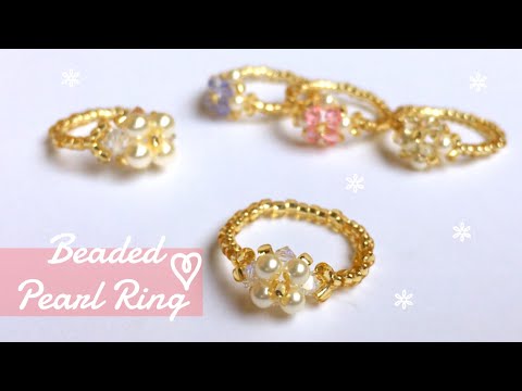 DIY / Pearl Ring Tutorial💍✨/How to make/DIY Accessories