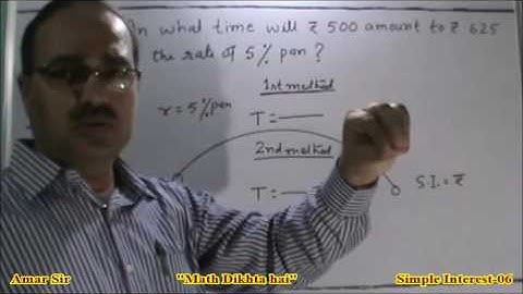 Simple Interest-06: Shortcut Tricks: By Amar Sir: Bank PO/Clerk/SSC CGL/Railway/IAS