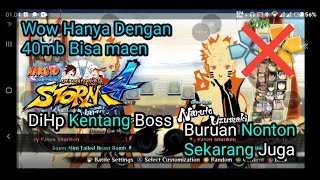 Akhirnya!!! Bisa Maen Naruto Strom 4 DiHp Android Yang Kentang Ini!!! screenshot 1