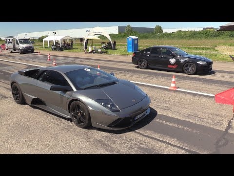 Lamborghini Murcielago LP640 vs 740HP BMW M5 F10