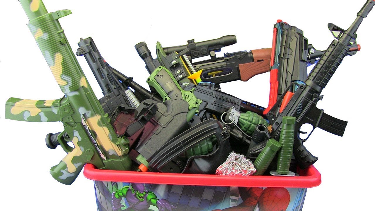 box of toys military equipment