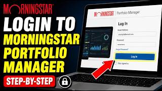 How to login to Morningstar portfolio manager - Step By Step
