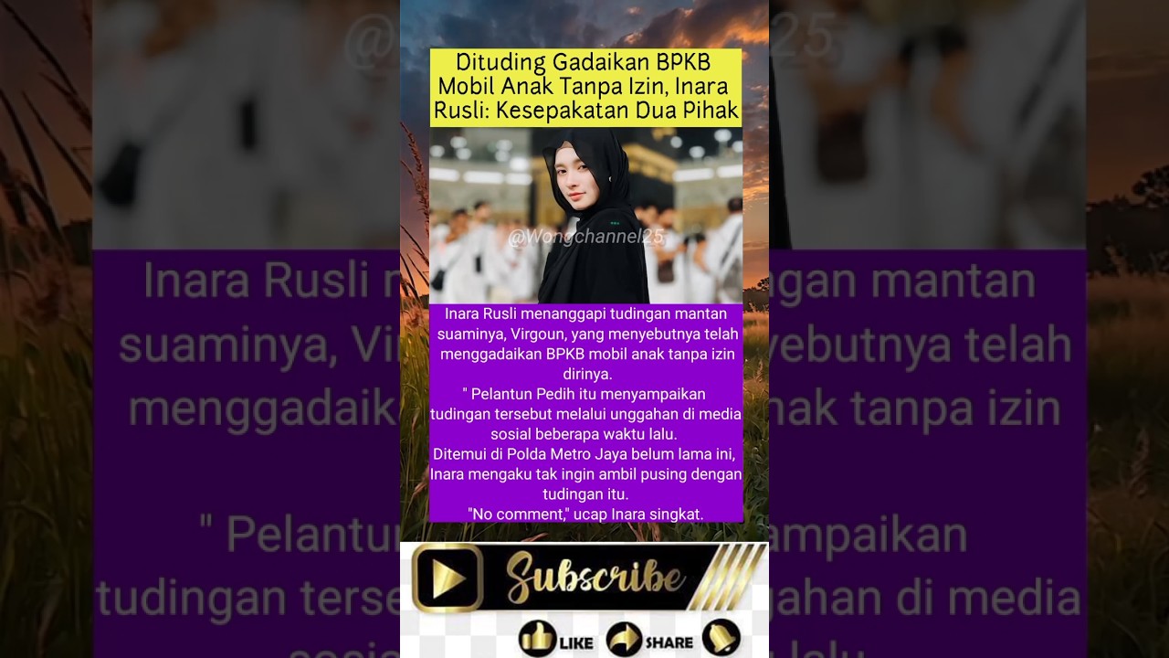 Inara Rusli Dituding Gadaikan BPKB Mobil Tanpa Izin 