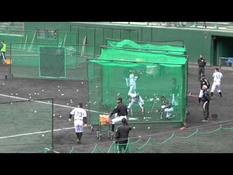２０１４年２月１０日　阪神安芸キャンプ　岩崎　横田