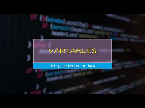 Using Variables in Java