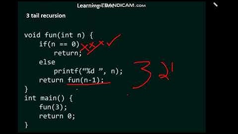 Tail & Non-tail Recursion | tail and non tail recursion  | tail recursion |type of recursion|