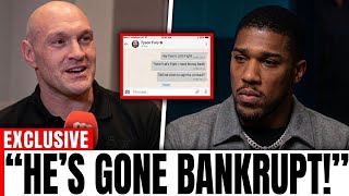 YOU'RE BROKE AND DESPERATE! — Tyson Fury EXPOSES Anthony Joshua's Secret Contract Demands!