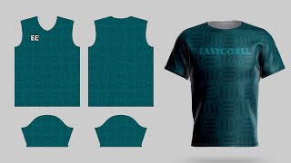 How to Create Full Print T Shirt Jersey Pattern Design in Coreldraw