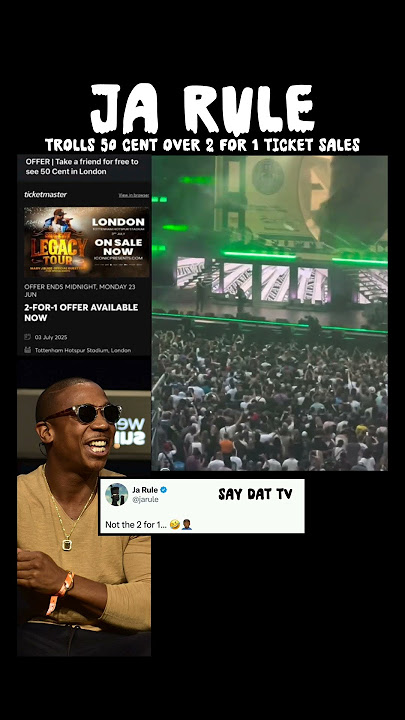 Ja Rule Clowns 50 Cent Over Ticket Sales For London Legacy Tour.