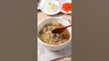 Beef Radish Soup / 소고기 무국 / How to make easy Korean recipe: Mu-guk!
