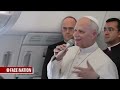 Pope Leo clarifies "certain narrative that has not been accurate" about pointed comments