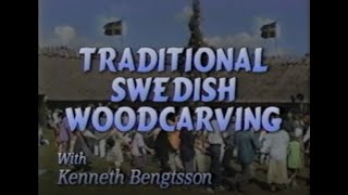 Carving Swedish wooden spoons