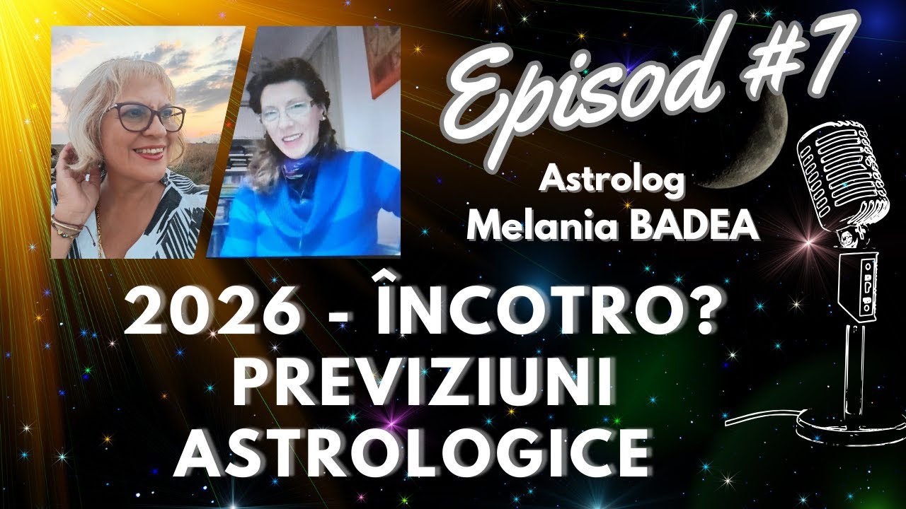 🎧ASTRO PODCAST- Episodul#7 -  2026 Încotro ? - Previziuni astrologice 2026 cu Astrolog Melania Badea