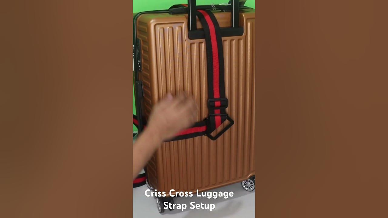 How to setup criss cross luggage strap? YouTube
