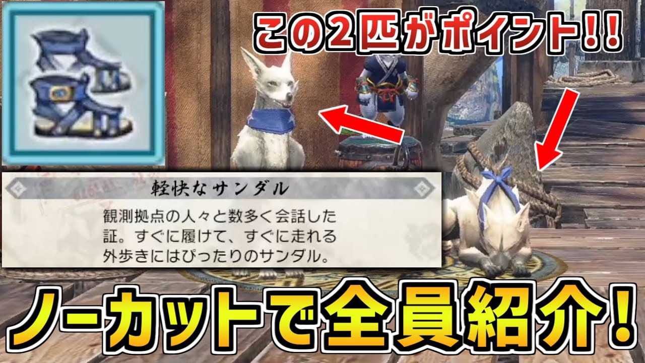 勲章【軽快なサンダル】の取得方法解説!!【モンハンサンブレイク
