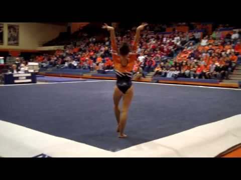 Sarah Schmidt- floor Illinois Gymnastics vs. Oklah...