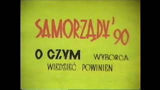 Audycja nr 6 Sieradzkiej TVO. Matury 1990 r., wybory samorządowe, wywiady uliczne z mieszkańcami