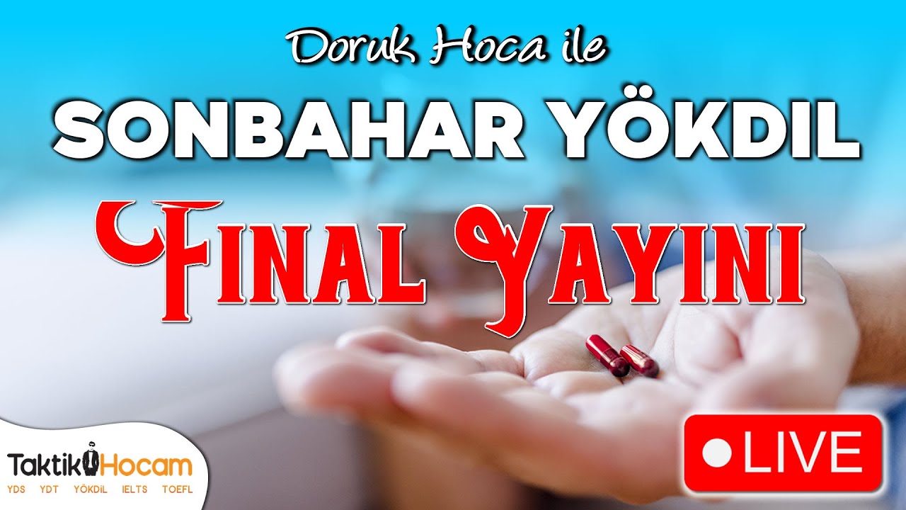 🔥TEMMUZ YÖKDİL FİNAL YAYINI!🔥 #yds #yökdil #ydt  #yksdil #ingilizce