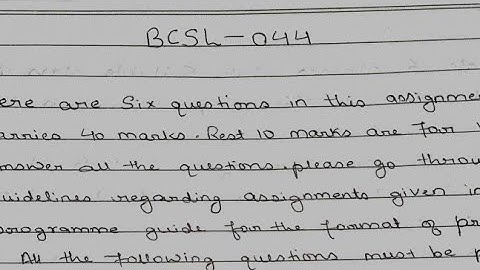 BCSL 044 ENGLISH MEDIUM HANDWRITTEN ASSIGNMENT 2021-22 | FOR PDF WHATSAPP ON 9354372788