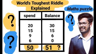 Maths Puzzle || World's Toughest Riddle Explained screenshot 5