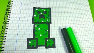 How to Draw MINECRAFT CREEPER | Pixel Art Tutorial - thptnganamst.edu.vn