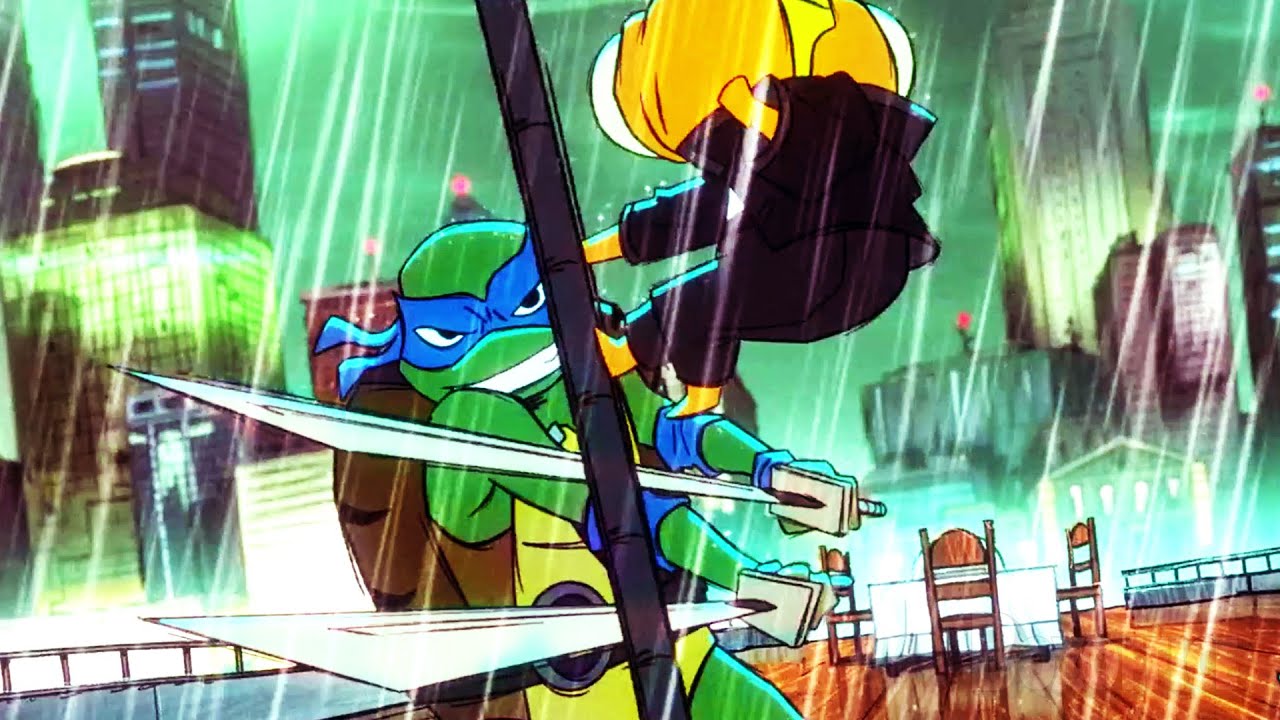 Ninja Turtles VS Goldfin  | Tales of the Teenage Mutant Ninja Turtles | CLIP