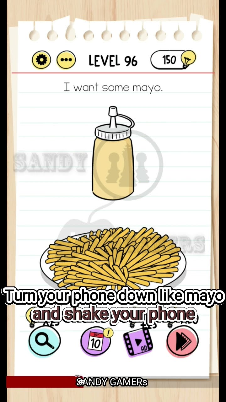 Brain Test Level 96 I Want Some Mayo YouTube Oar2