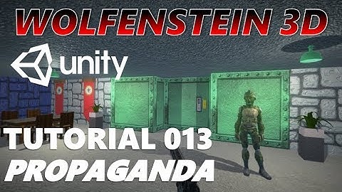 How To Make An FPS WOLFENSTEIN 3D Game Unity Tutorial 013 - FONTS | PROPAGANDA DESIGN
